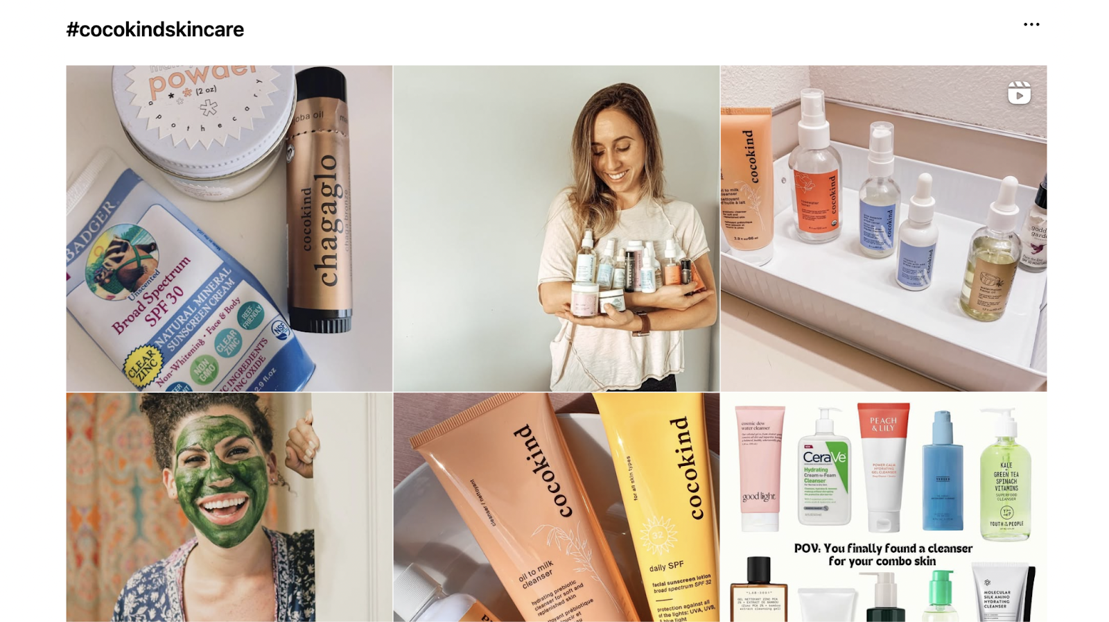 The hashtag shows user-generated content.