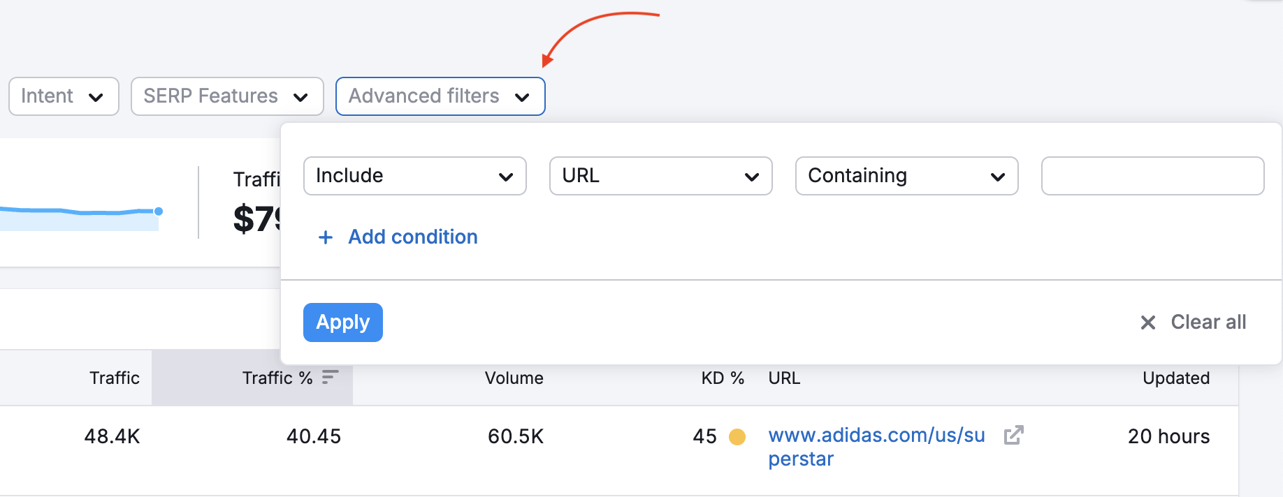 Organic Rankings Subdomains Report image 3